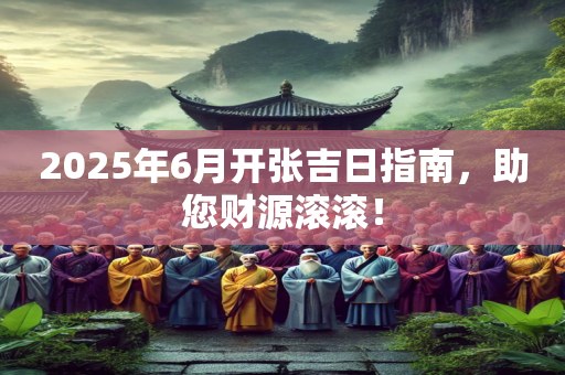 2025年6月开张吉日指南，助您财源滚滚！