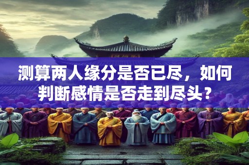 测算两人缘分是否已尽，如何判断感情是否走到尽头？