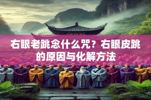 右眼老跳念什么咒？右眼皮跳的原因与化解方法