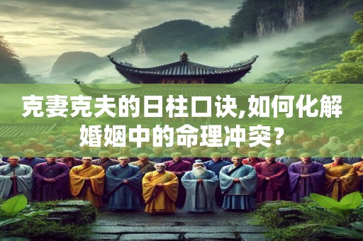 克妻克夫的日柱口诀,如何化解婚姻中的命理冲突？