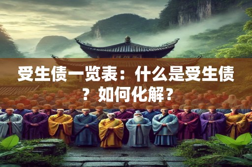 受生债一览表：什么是受生债？如何化解？