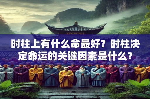 时柱上有什么命最好？时柱决定命运的关键因素是什么？