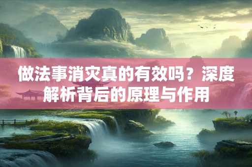 做法事消灾真的有效吗？深度解析背后的原理与作用