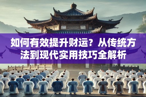 如何有效提升财运？从传统方法到现代实用技巧全解析