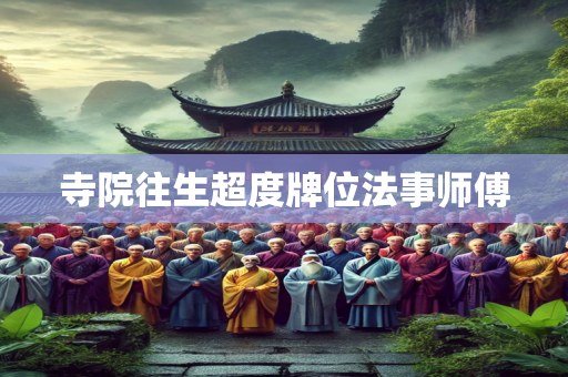 寺院往生超度牌位法事师傅