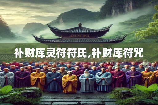 补财库灵符符氏,补财库符咒