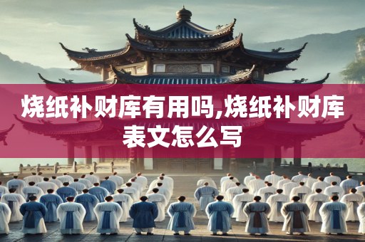烧纸补财库有用吗,烧纸补财库表文怎么写