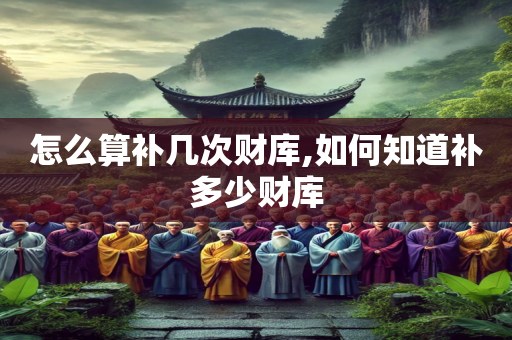 怎么算补几次财库,如何知道补多少财库