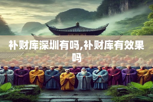 补财库深圳有吗,补财库有效果吗