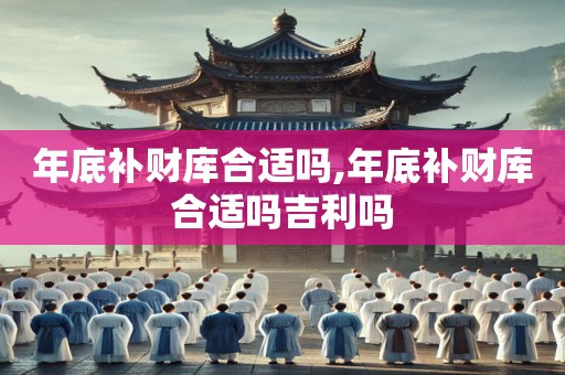 年底补财库合适吗,年底补财库合适吗吉利吗