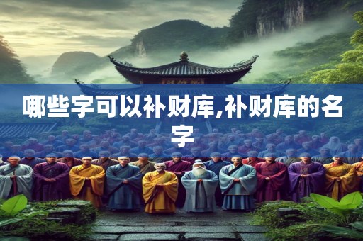 哪些字可以补财库,补财库的名字
