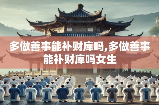 多做善事能补财库吗,多做善事能补财库吗女生