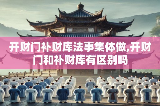 开财门补财库法事集体做,开财门和补财库有区别吗
