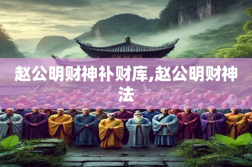 赵公明财神补财库,赵公明财神法