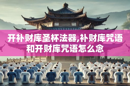 开补财库圣杯法器,补财库咒语和开财库咒语怎么念