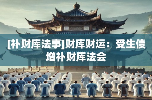 [补财库法事]财库财运：受生债增补财库法会