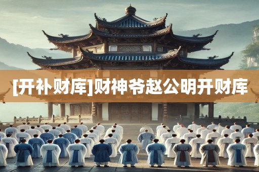 [开补财库]财神爷赵公明开财库