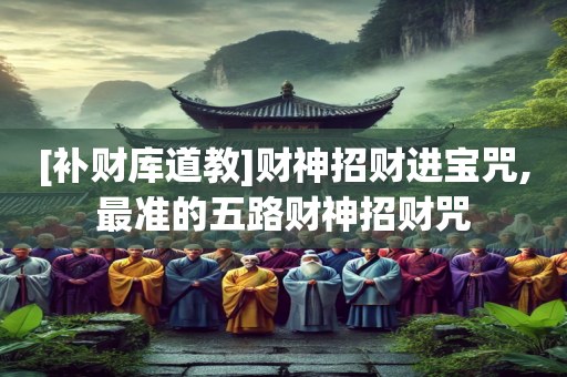 [补财库道教]财神招财进宝咒,最准的五路财神招财咒