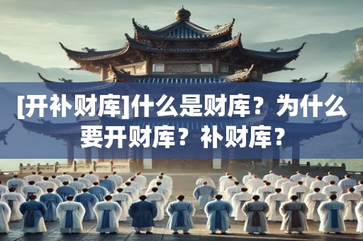 [开补财库]什么是财库？为什么要开财库？补财库？