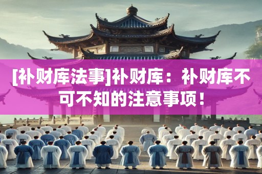 [补财库法事]补财库：补财库不可不知的注意事项！
