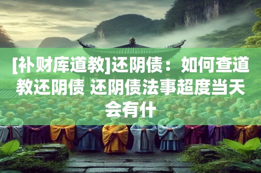[补财库道教]还阴债：如何查道教还阴债 还阴债法事超度当天会有什