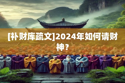 [补财库疏文]2024年如何请财神？