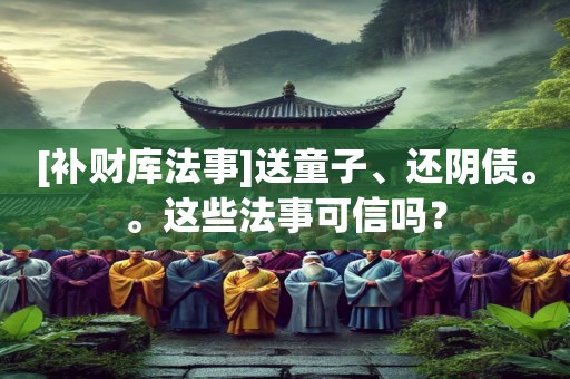 [补财库法事]送童子、还阴债。。这些法事可信吗？