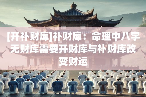 [开补财库]补财库：命理中八字无财库需要开财库与补财库改变财运