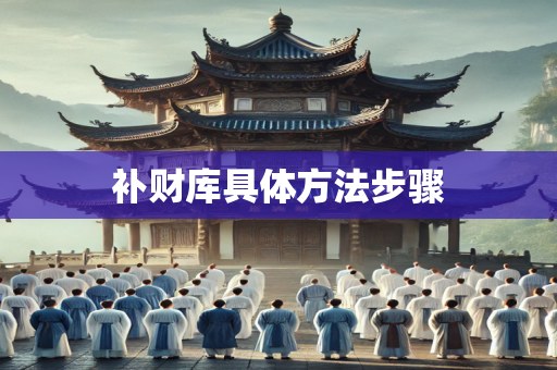 补财库具体方法步骤