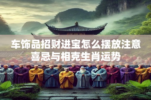 车饰品招财进宝怎么摆放注意喜忌与相克生肖运势