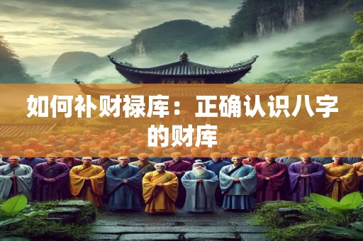 如何补财禄库：正确认识八字的财库