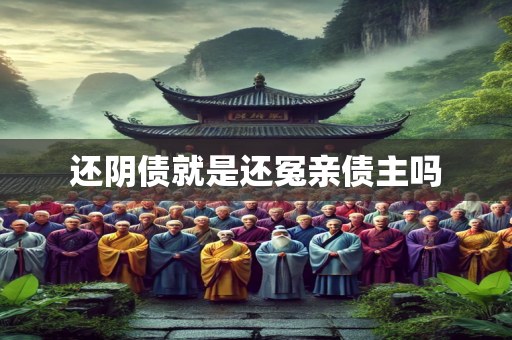 还阴债就是还冤亲债主吗