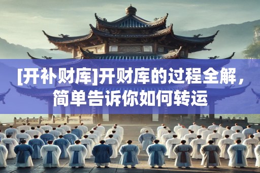 [开补财库]开财库的过程全解，简单告诉你如何转运