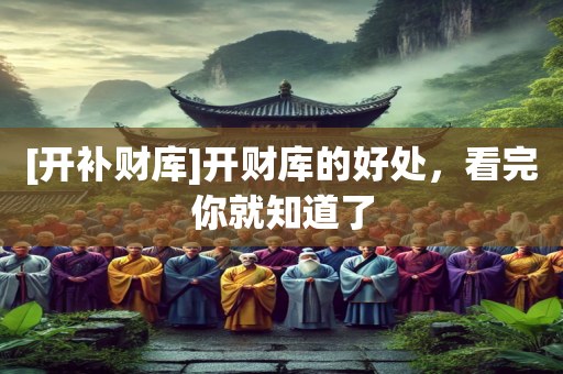 [开补财库]开财库的好处，看完你就知道了
