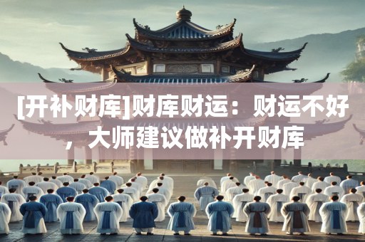 [开补财库]财库财运：财运不好，大师建议做补开财库