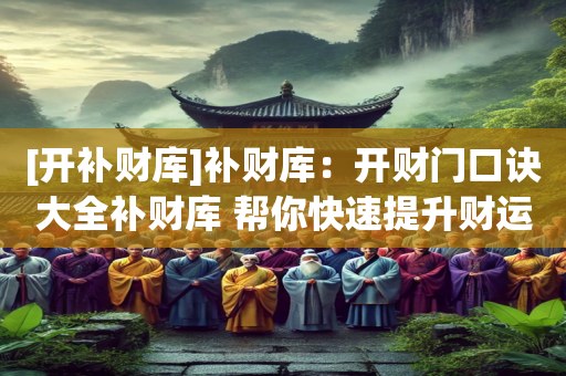 [开补财库]补财库：开财门口诀大全补财库 帮你快速提升财运