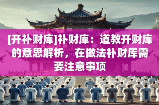 [开补财库]补财库：道教开财库的意思解析，在做法补财库需要注意事项