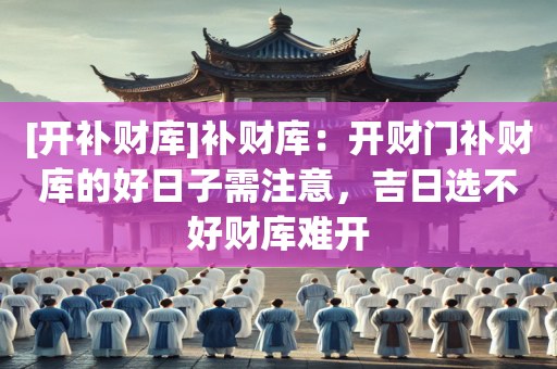 [开补财库]补财库：开财门补财库的好日子需注意，吉日选不好财库难开