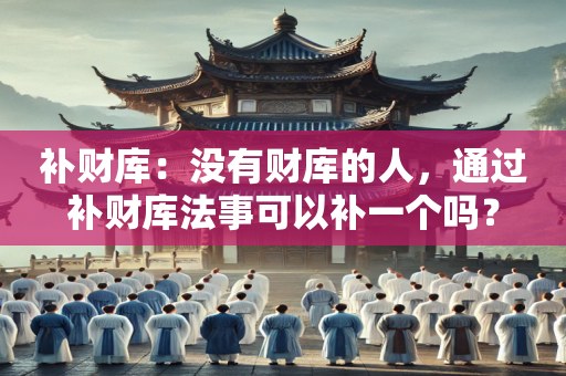 补财库：没有财库的人，通过补财库法事可以补一个吗？