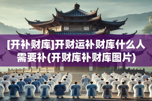 [开补财库]开财运补财库什么人需要补(开财库补财库图片)
