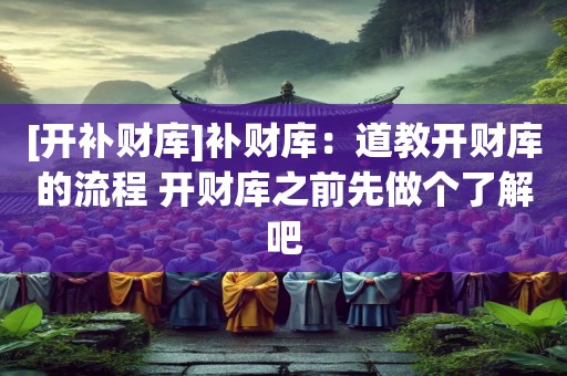 [开补财库]补财库：道教开财库的流程 开财库之前先做个了解吧