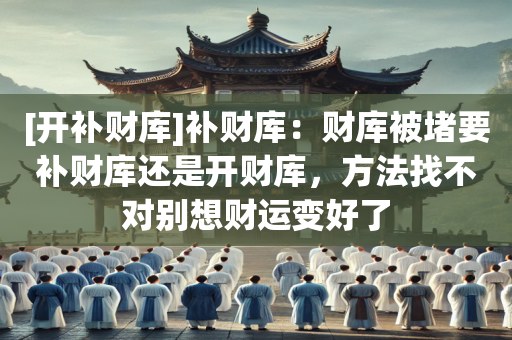 [开补财库]补财库：财库被堵要补财库还是开财库，方法找不对别想财运变好了