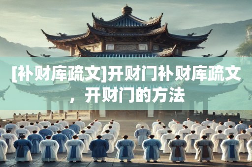 [补财库疏文]开财门补财库疏文，开财门的方法
