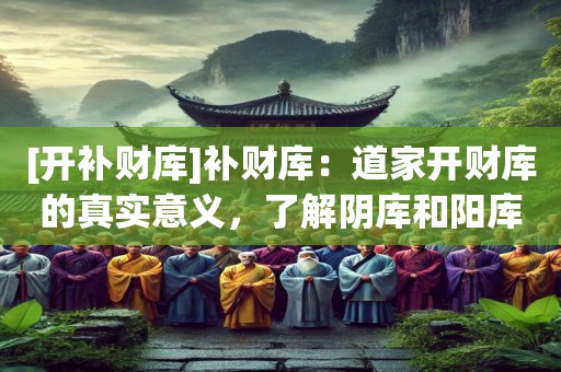 [开补财库]补财库：道家开财库的真实意义，了解阴库和阳库