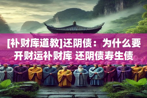 [补财库道教]还阴债：为什么要开财运补财库 还阴债寿生债