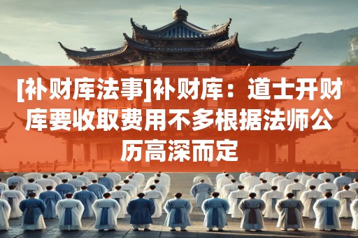 [补财库法事]补财库：道士开财库要收取费用不多根据法师公历高深而定
