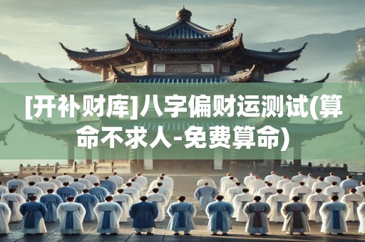 [开补财库]八字偏财运测试(算命不求人-免费算命)