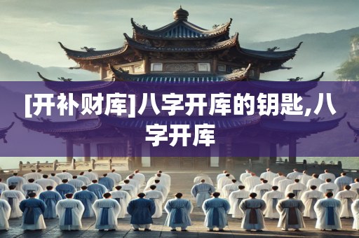 [开补财库]八字开库的钥匙,八字开库