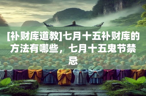 [补财库道教]七月十五补财库的方法有哪些，七月十五鬼节禁忌