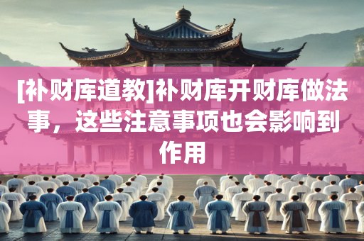 [补财库道教]补财库开财库做法事，这些注意事项也会影响到作用